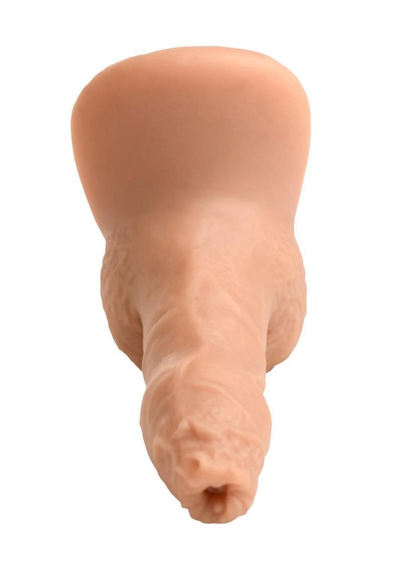 Strap U Uncut Packer Silicone Dildo