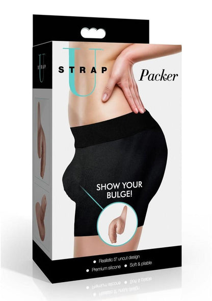 Strap U Uncut Packer Silicone Dildo