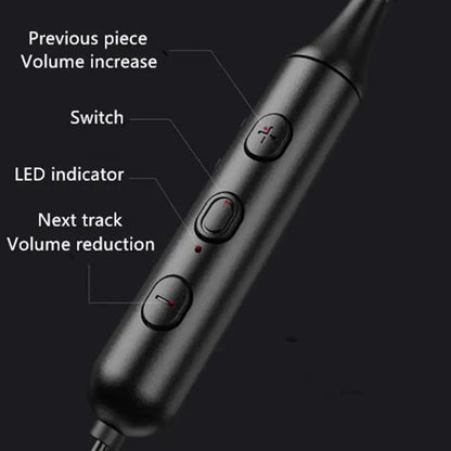 Stylish  Wireless Bluetooth Earphones Magnetic Sports Running Headset IPX5 Waterproof  Noise Cancelling Stereo Magnetic Earphones With Mic For Workout Running Gym