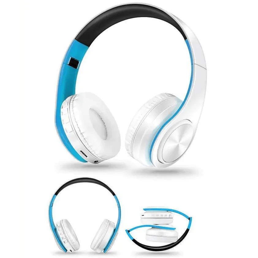 Stylish Wireless Bluetooth Headphone Stereo Headset Music Headset Foldable Wireless and Wired Stereo Headset Micro SD/TF FM For Cell Phone PC