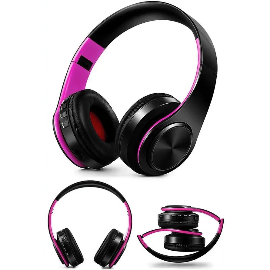 Stylish Wireless Bluetooth Headphone Stereo Headset Music Headset Foldable Wireless and Wired Stereo Headset Micro SD/TF FM For Cell Phone PC