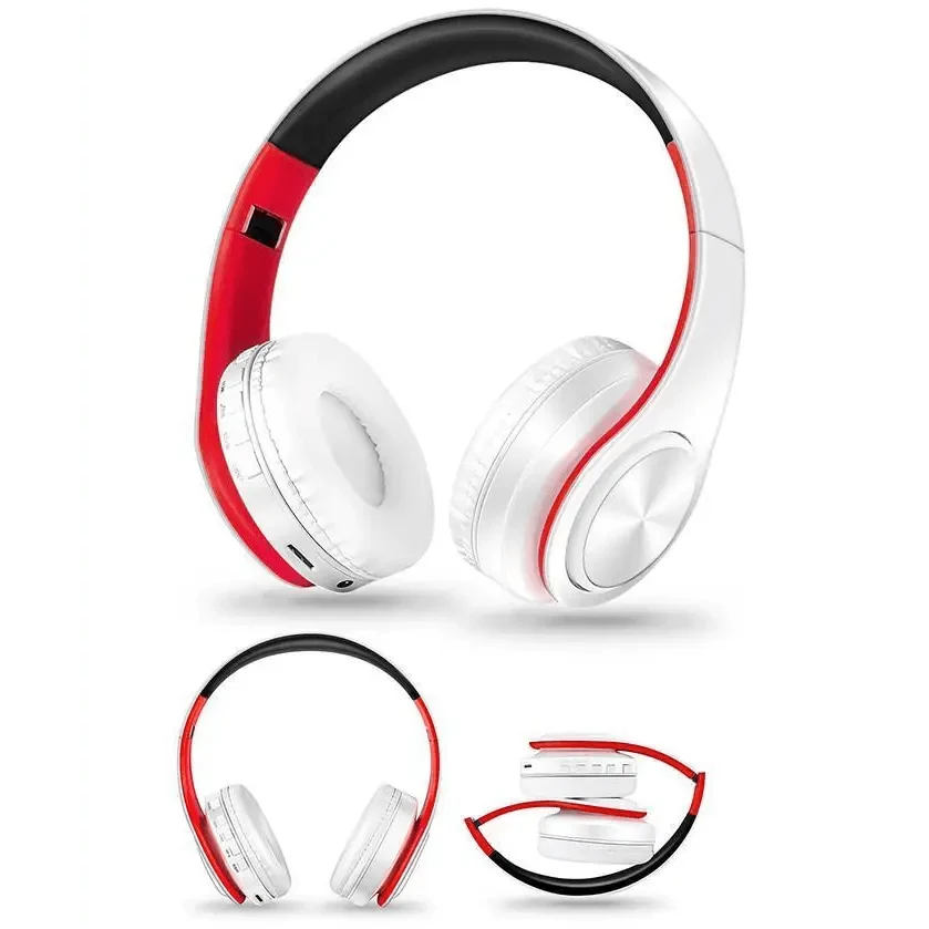 Stylish Wireless Bluetooth Headphone Stereo Headset Music Headset Foldable Wireless and Wired Stereo Headset Micro SD/TF FM For Cell Phone PC