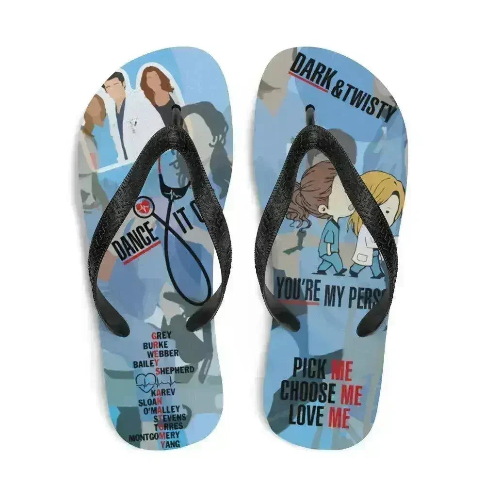 Greys Flip-Flops You&