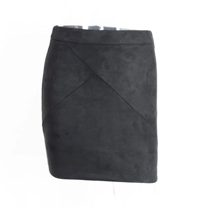 Sexy Suede Pencil Skirt