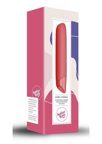 SugarBoo Cool Coral Rechargeable Silicone Vibrator Fuchsia 10 Speed