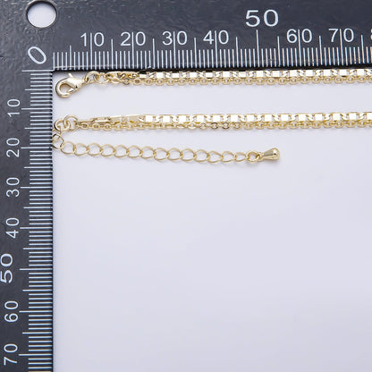 SUMMER 16K Gold Filled 2mm Dainty Double Mariner Cable Belly Waist Chain | WA-04754