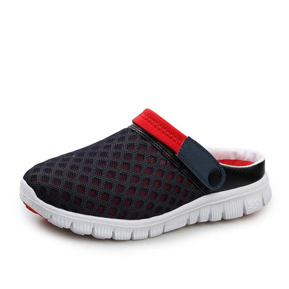 Summer Shoes Men Sandals Colorful Couples Beach Slippers Clogs Mens Breathable Summer Beach Slippers Lightweight Mesh Sandals Outdoor Walking Shoes