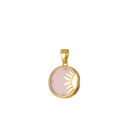 Sun Pendant Celestial Coin Dainty Charm J-306~J-310