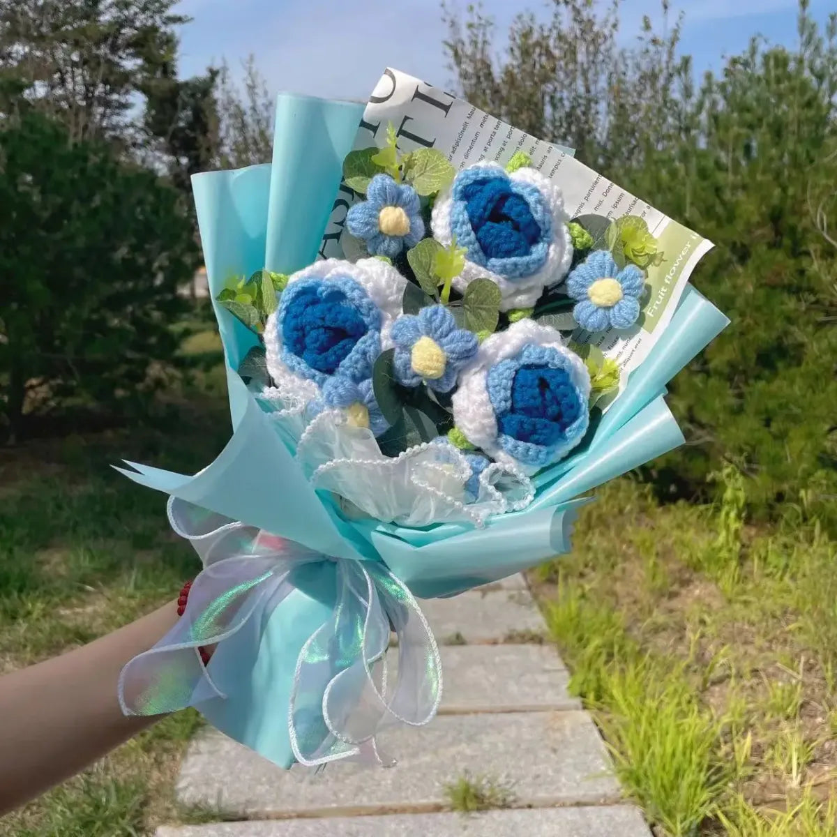 Sunflower Crochet Bouquet – Handmade Gift for Weddings &amp; Birthdays