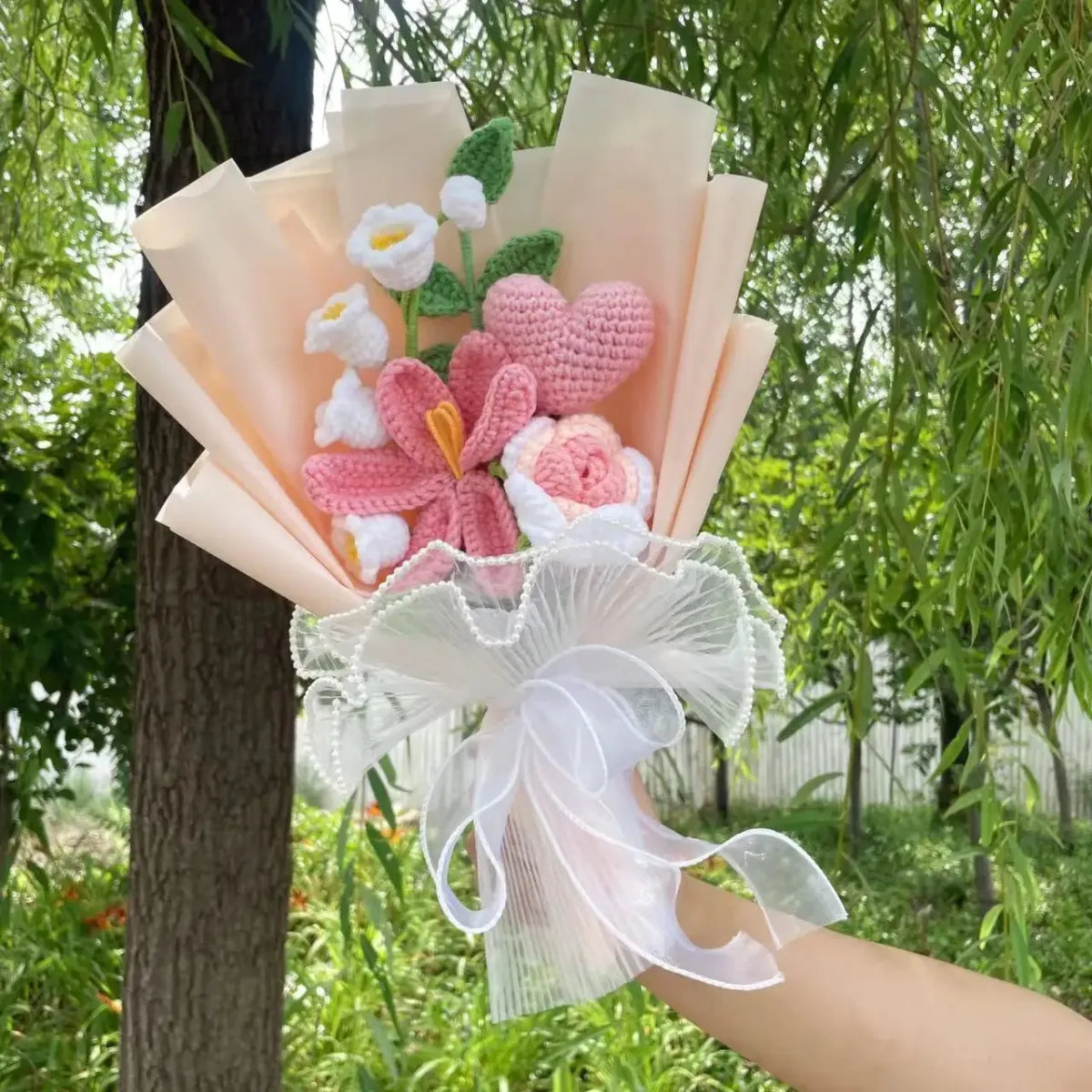 Sunflower Crochet Bouquet – Handmade Gift for Weddings &amp; Birthdays