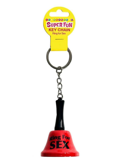 Ring for Sex Key Chain Fun Red Bell with Chain for Playful Moments