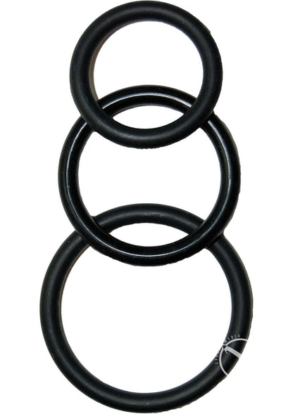 Super Silicone Cockrings 3 Pack Waterproof