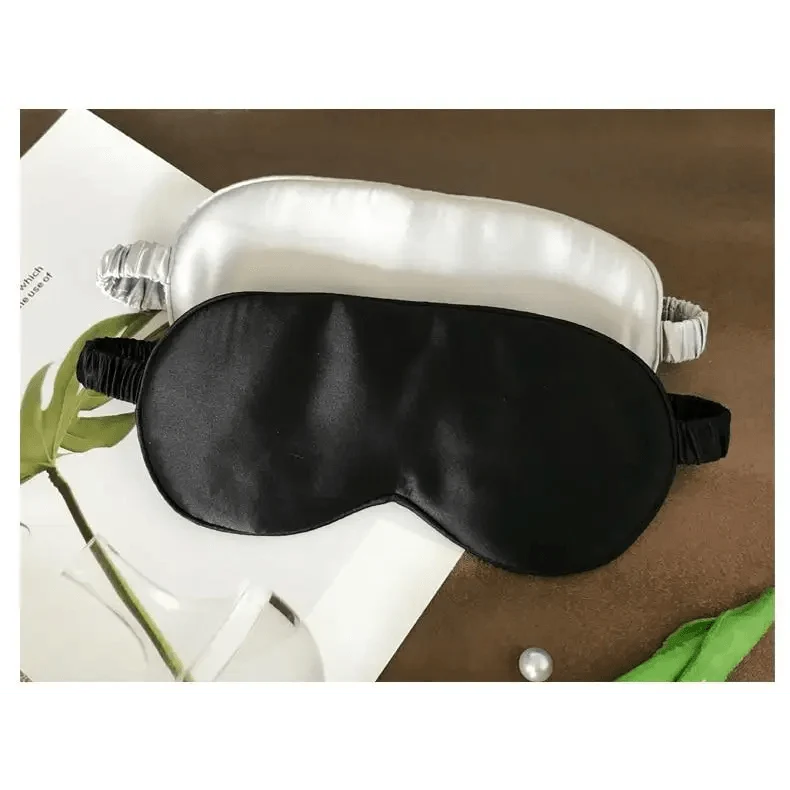 Super Smooth  Mulberry Silk Sleep Eye Mask &amp; Blindfold With Elastic Strap Travel Eye Patch Soft Nap Eye Patch  Eye Cover Eyeshade for Night Sleeping Mask For Women