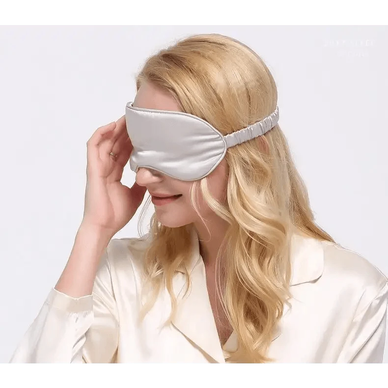 Super Smooth  Mulberry Silk Sleep Eye Mask &amp; Blindfold With Elastic Strap Travel Eye Patch Soft Nap Eye Patch  Eye Cover Eyeshade for Night Sleeping Mask For Women