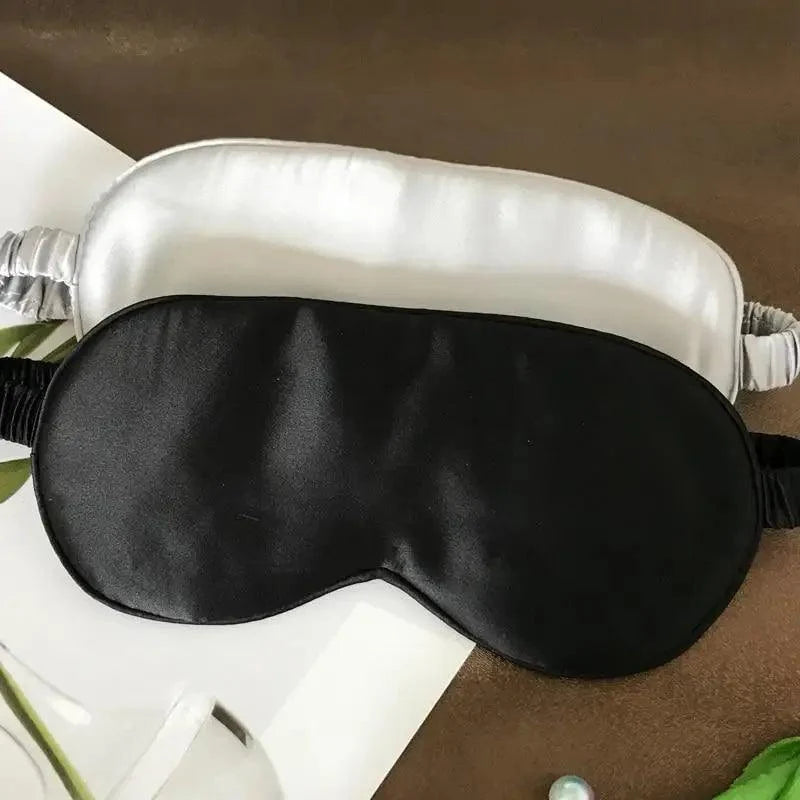 Super Smooth  Mulberry Silk Sleep Eye Mask &amp; Blindfold With Elastic Strap Travel Eye Patch Soft Nap Eye Patch  Eye Cover Eyeshade for Night Sleeping Mask For Women
