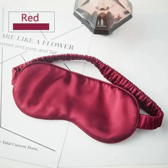 Super Smooth  Mulberry Silk Sleep Eye Mask &amp; Blindfold With Elastic Strap Travel Eye Patch Soft Nap Eye Patch  Eye Cover Eyeshade for Night Sleeping Mask For Women