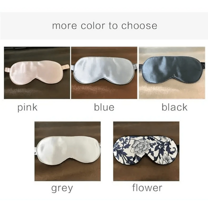 Super Smooth  Mulberry Silk Sleep Eye Mask &amp; Blindfold With Elastic Strap Travel Eye Patch Soft Nap Eye Patch  Eye Cover Eyeshade for Night Sleeping Mask For Women