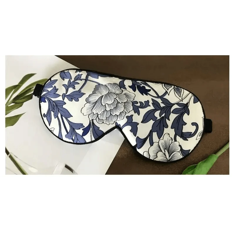 Super Smooth  Mulberry Silk Sleep Eye Mask &amp; Blindfold With Elastic Strap Travel Eye Patch Soft Nap Eye Patch  Eye Cover Eyeshade for Night Sleeping Mask For Women