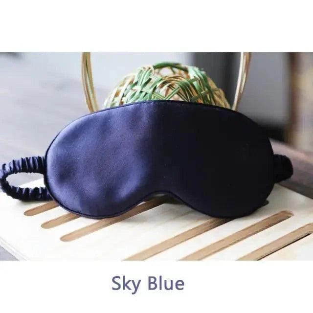Super Smooth  Mulberry Silk Sleep Eye Mask &amp; Blindfold With Elastic Strap Travel Eye Patch Soft Nap Eye Patch  Eye Cover Eyeshade for Night Sleeping Mask For Women