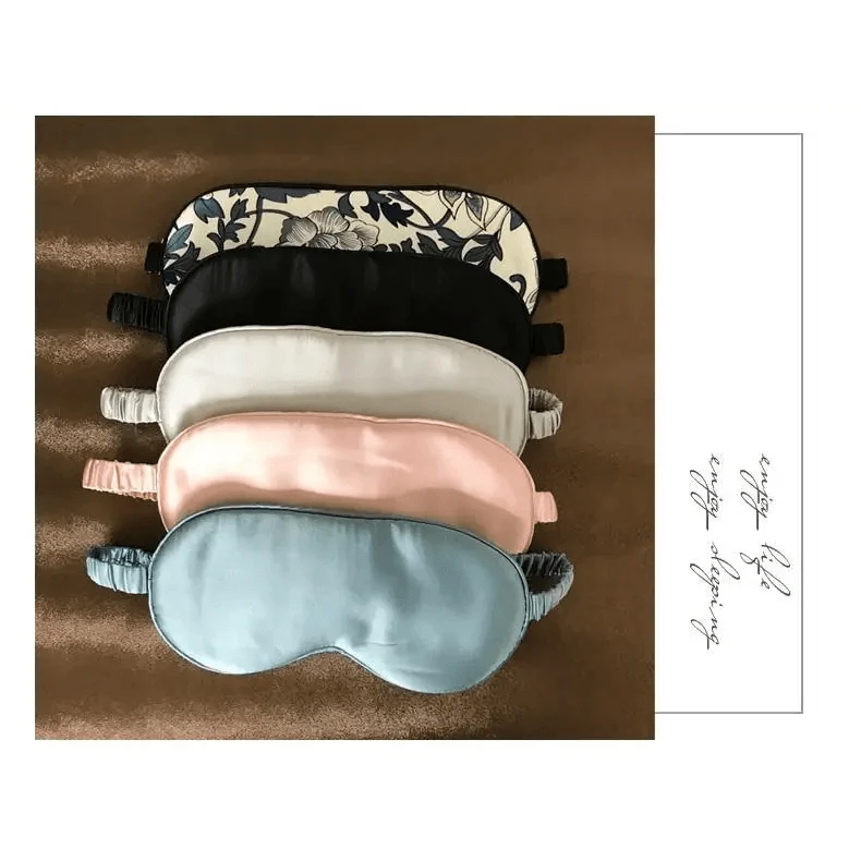 Super Smooth  Mulberry Silk Sleep Eye Mask &amp; Blindfold With Elastic Strap Travel Eye Patch Soft Nap Eye Patch  Eye Cover Eyeshade for Night Sleeping Mask For Women