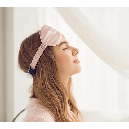 Super Smooth  Mulberry Silk Sleep Eye Mask &amp; Blindfold With Elastic Strap Travel Eye Patch Soft Nap Eye Patch  Eye Cover Eyeshade for Night Sleeping Mask For Women