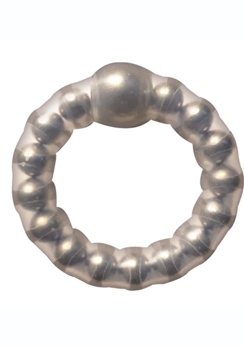 Superball Cockring Silicone Clear Cock Ring