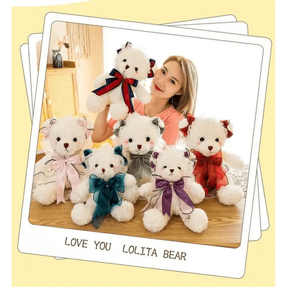 Superior Quality Cute Teddy Bear With Dress Plush Doll Stuffed Animals Kids Toys Room Decor, Christmas,VE Valentine Gifts