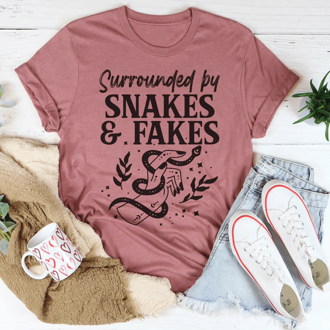 Surrounded By Snakes &amp; Fakes Tee