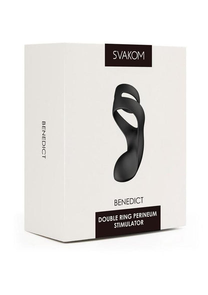 Svakom Benedict Silicone Rechargeable Double Ring Perineum Stimulator
