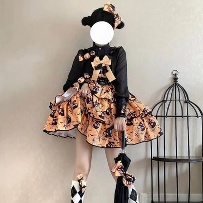 Sweet Lolita Bow Ruffle Dress