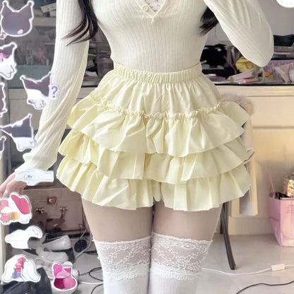Ruffle Mini Skirt – Kawaii Sweet Lolita Y2K Aesthetic