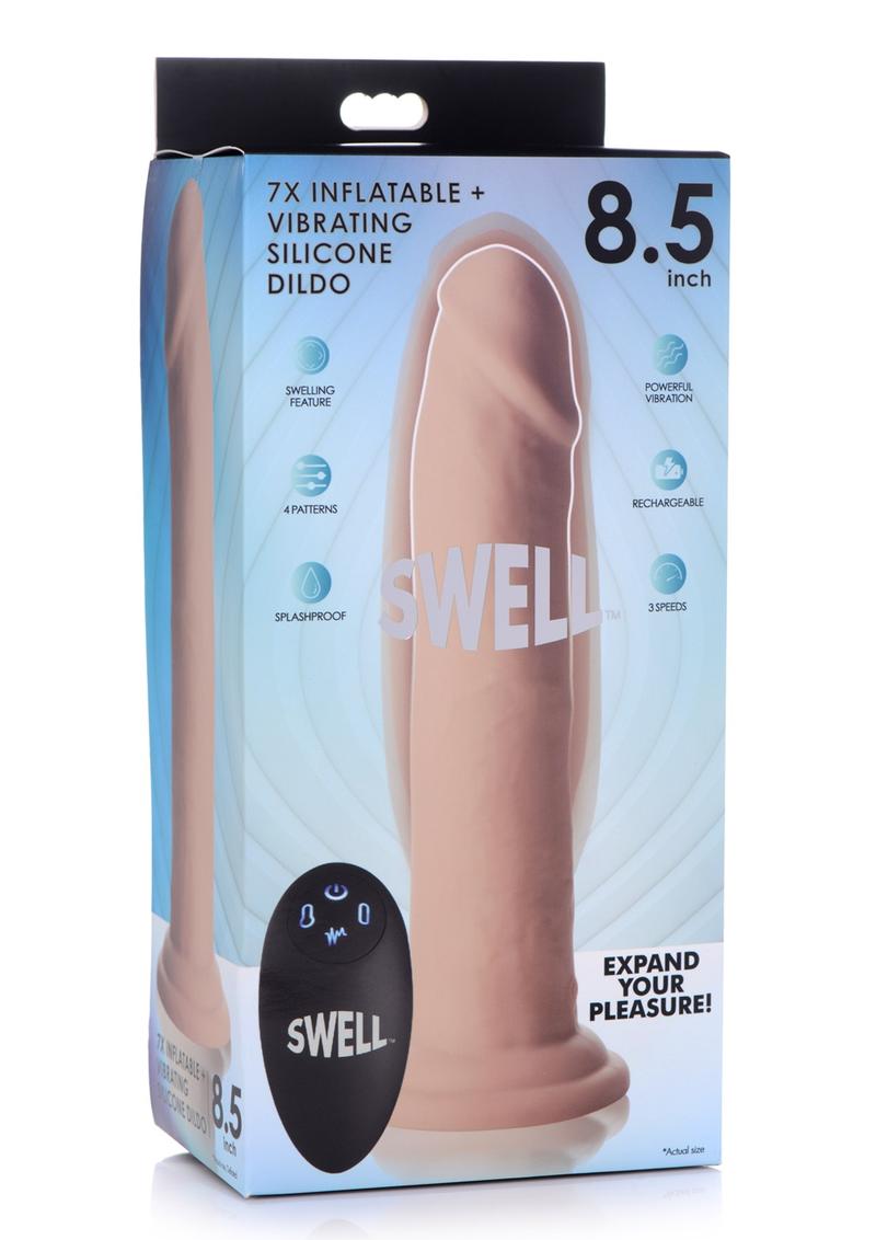 Swell 7X Inflatable And Vibrating Rechargeable Silicone Dildo