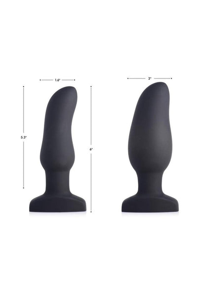 Swell Inflatable Silicone Vibrating Curved Anal Plug