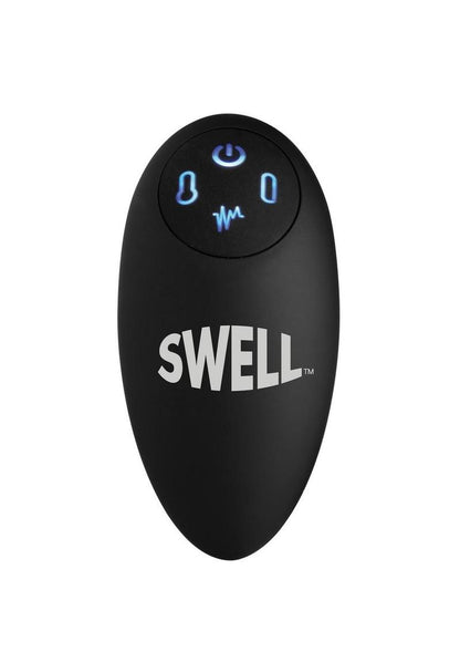 Swell 10x Inflatable Vibrating Silicone Rechargeable Prostate Plug with Remote Control -