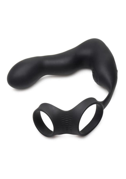 Swell Rechargeable Silicone Inflatable Prostate Plug with Cock And Ball Ring