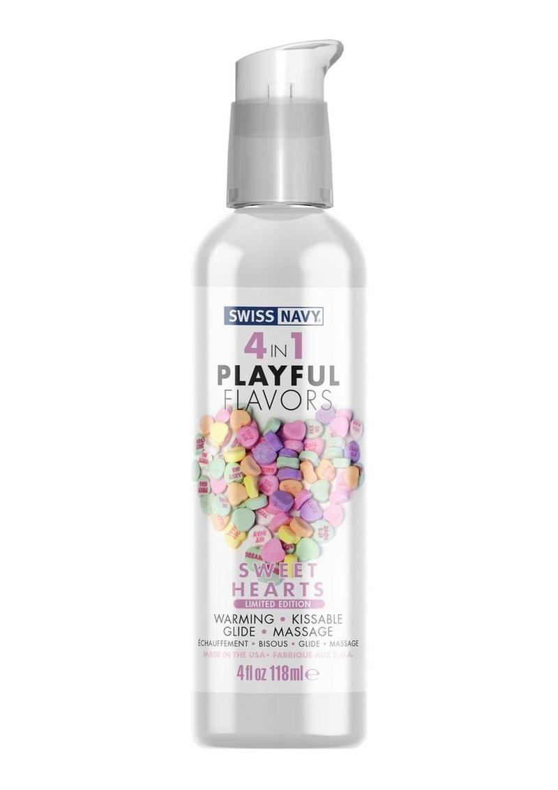 Swiss Navy 4-in-1 Sweet Hearts Flavored Warming Lubricant