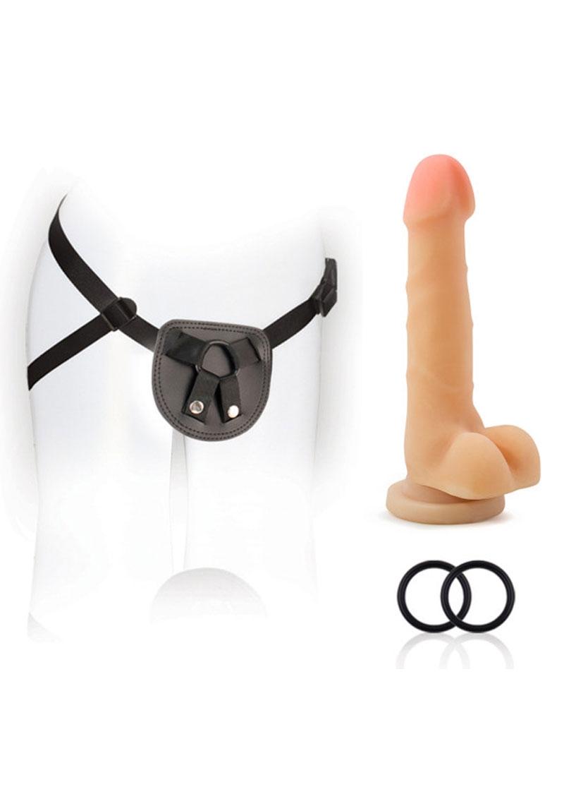 SX For You Adjustable Harness Kit with Silicone Dildo