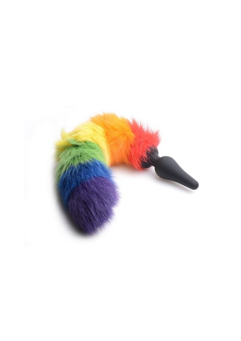 Tailz Rainbow Tail Silicone Colorful Butt Plug