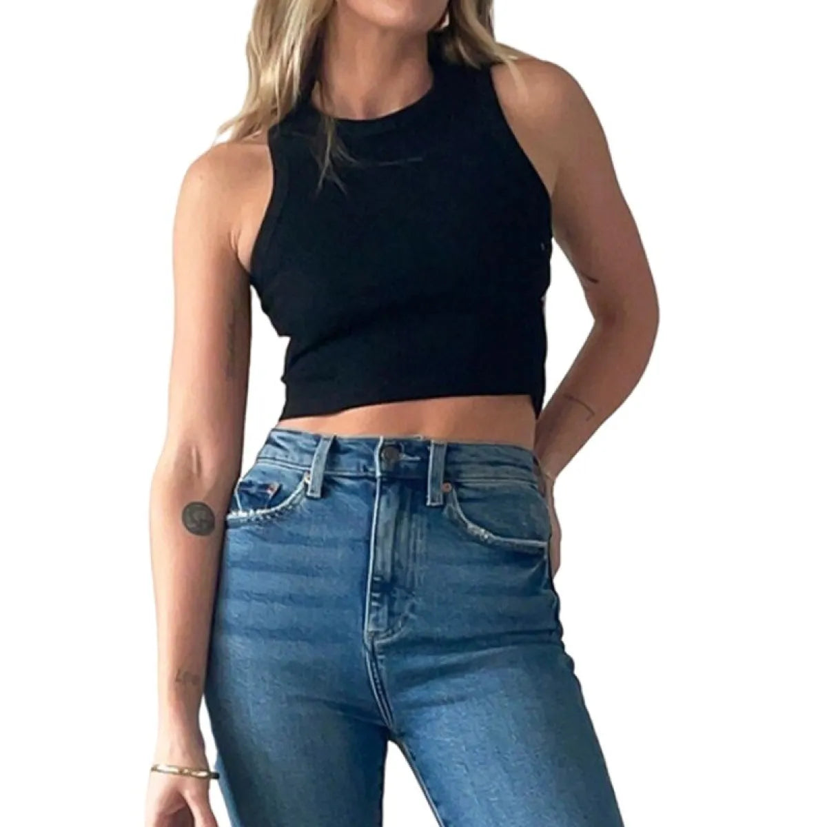 Casual Tank Crop Tops