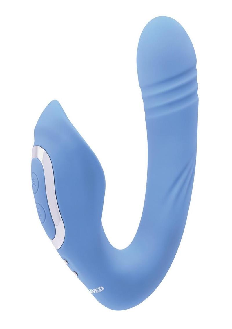 Tap and Thrust Silicone Vibrator