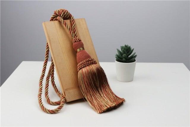Tassel Curtain Tiebacks Home Decoration Handmade Curtain Holders Clips Hanging Balls Curtain Accessories Curtain Tie backs Curtain Handmade Tiebacks Decorative Curtain Holdbacks With Tassel