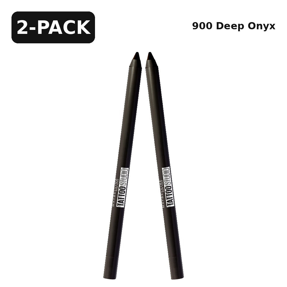 Maybelline TattooStudio Sharpenable Gel Pencil Eyeliner, 900 Deep Onyx, 0.04 oz