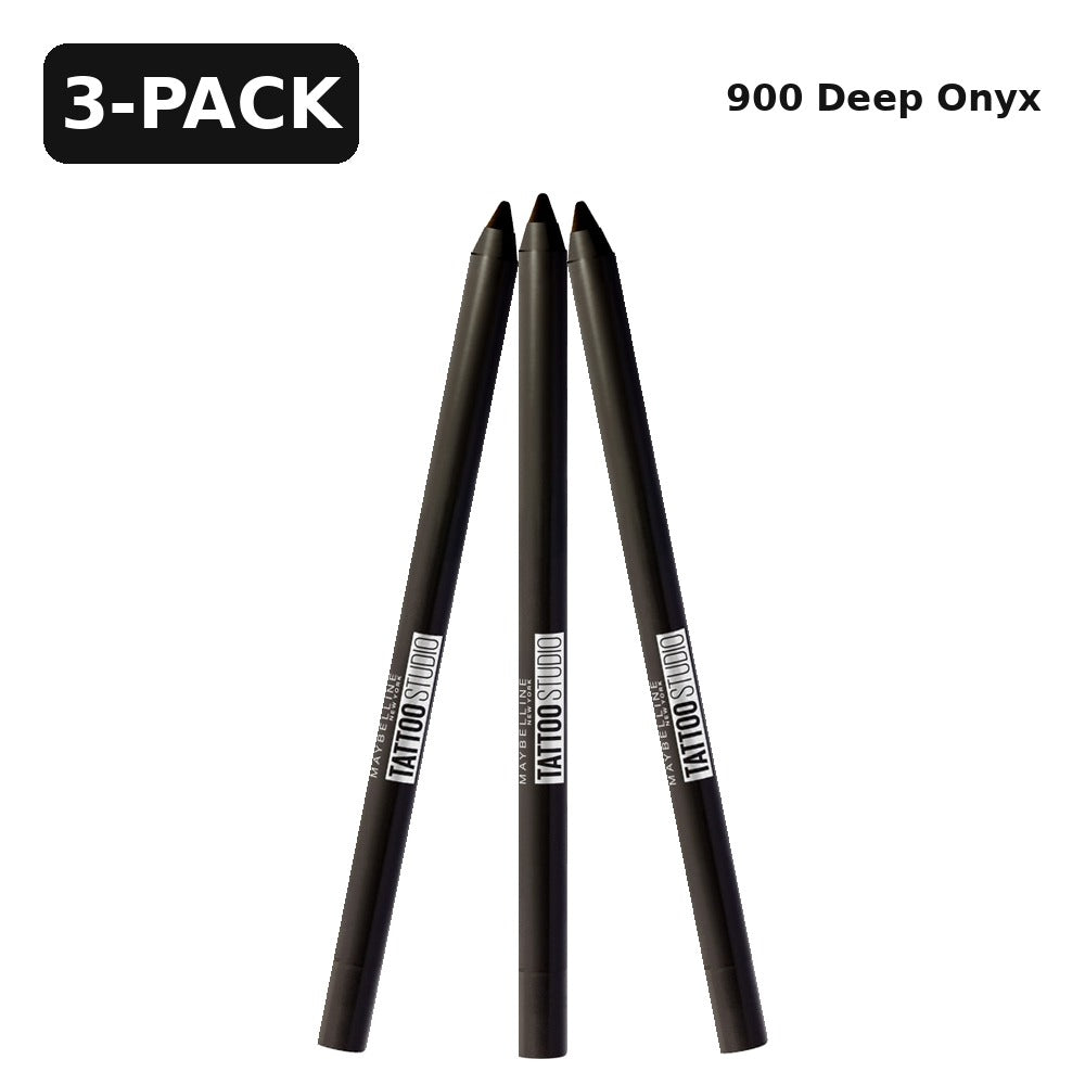 Maybelline TattooStudio Sharpenable Gel Pencil Eyeliner, 900 Deep Onyx, 0.04 oz
