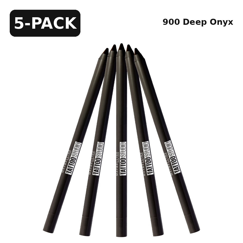 Maybelline TattooStudio Sharpenable Gel Pencil Eyeliner, 900 Deep Onyx, 0.04 oz