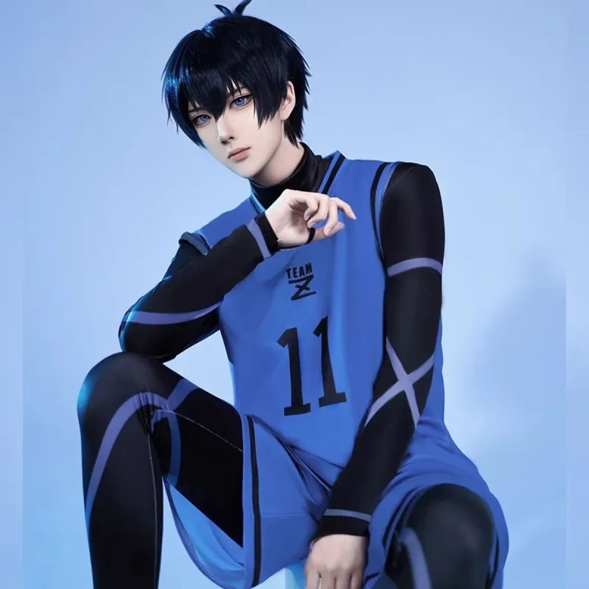 Lock Isagi Yoichi Cosplay Set – Anime Sports Jersey &amp; Jumpsuit