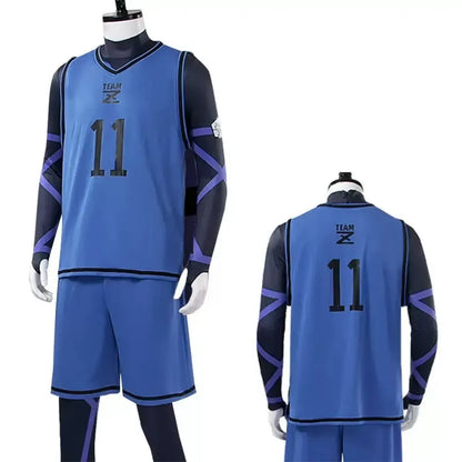 Lock Isagi Yoichi Cosplay Set – Anime Sports Jersey &amp; Jumpsuit
