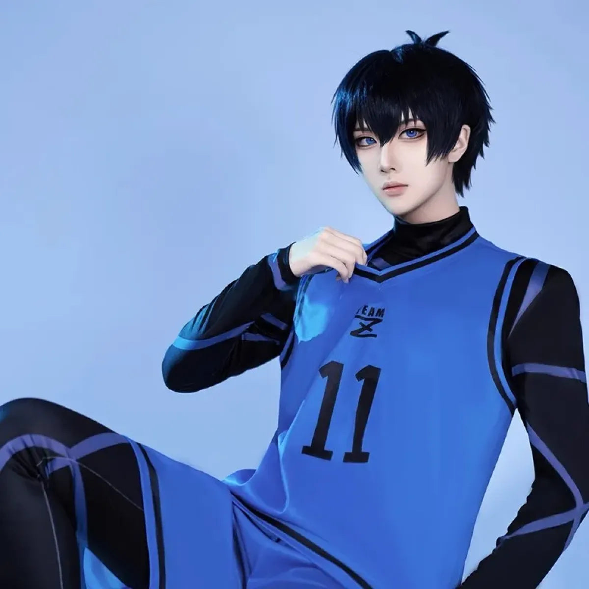 Lock Isagi Yoichi Cosplay Set – Anime Sports Jersey &amp; Jumpsuit