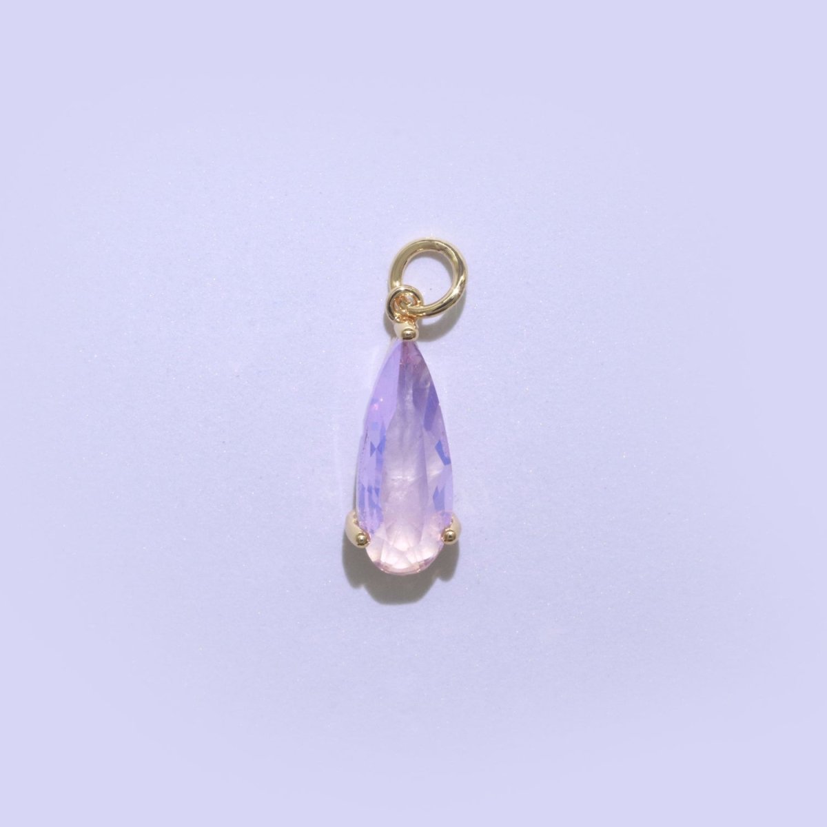 Tear Drop Pendant Arcylic Glass Dangle Charm for Necklace Earring Supply M-286-M-297