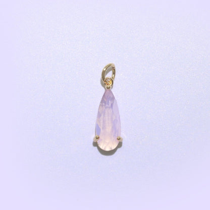 Tear Drop Pendant Arcylic Glass Dangle Charm for Necklace Earring Supply M-286-M-297