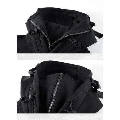 Techwear High Neck Hoodie